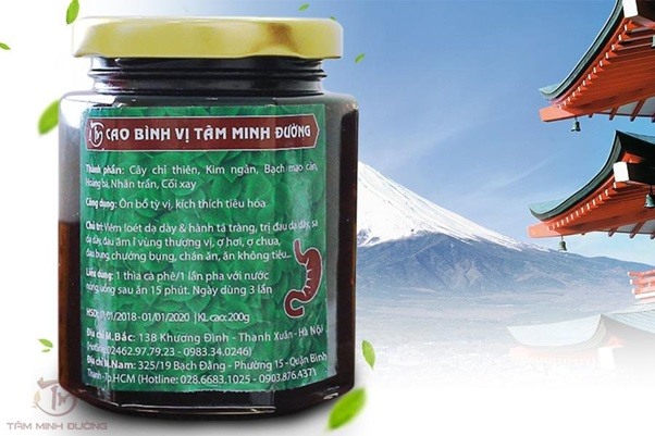 Cao Bình Vị Tâm Minh Đường - Sản phẩm bài thuốc nam xua tan đau dạ dày
