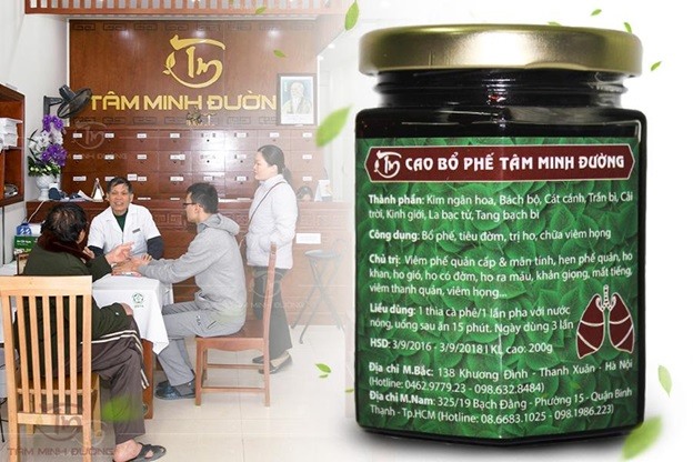 Cao Bổ Phế Tâm Minh Đường - Giải pháp hàng đầu cho bệnh nhân viêm phổi