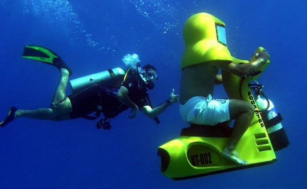 Chiếc xe gắn máy trên có hình dạng hết sức ngộ nghĩnh. Ảnh:;