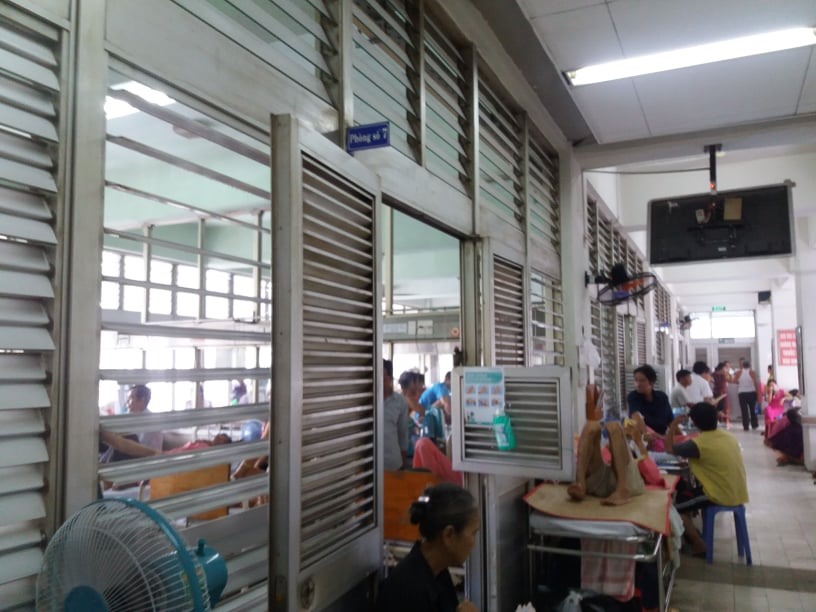 Bệnh nhân Thịnh đang được điều trị tại khoa ngoại thần kinh bệnh viện Chợ Rẫy TPHCM, ảnh K.Đ