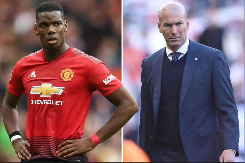Zidane rất thích Pogba. Ảnh: The Sun.