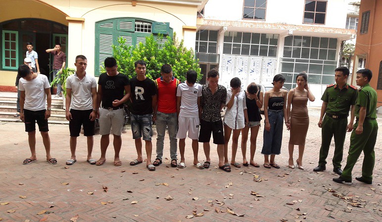 Các đối tượng đều dương tính với ma túy. Ảnh: CAHY.