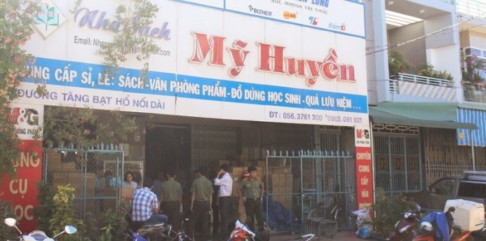 Nhà sách Mỹ Huyền đường Tăng Bạt Hổ nối dài, thị trấn Bồng Sơn huyện Hoài Nhơn, Bình Định.