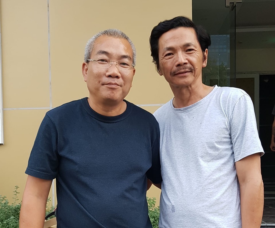 NSƯT Trung Anh và đạo diễn Danh Dũng. Ảnh: NSƯT Trung Anh.