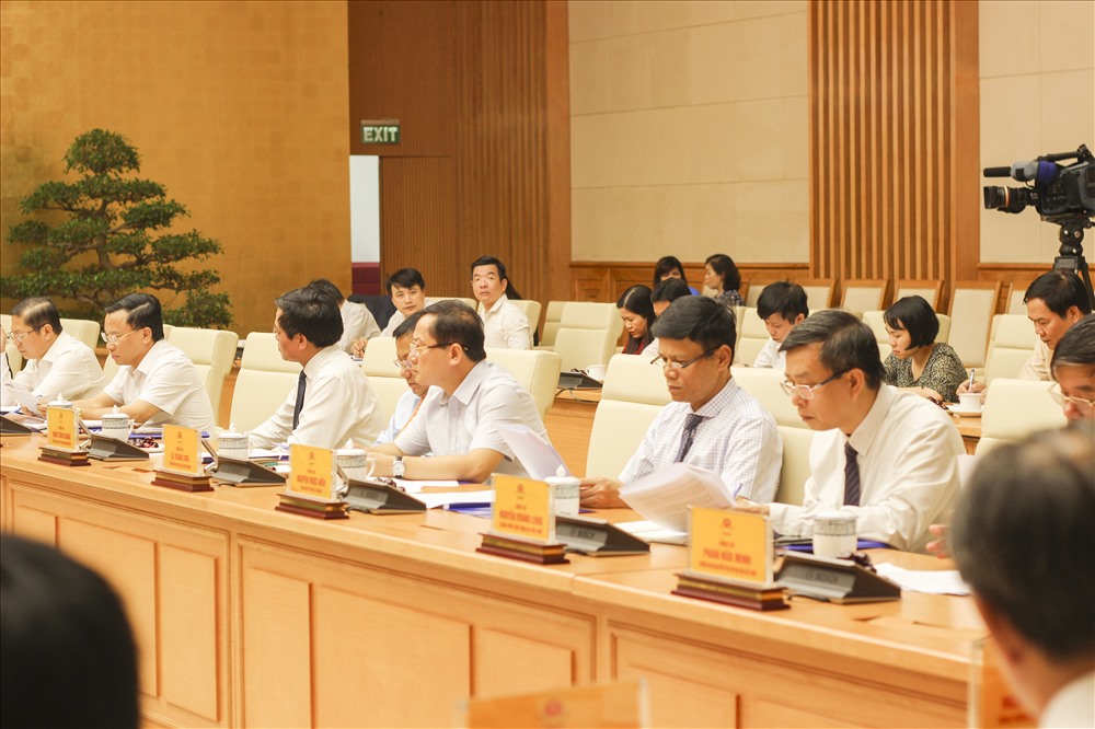 Lãnh đạo các cơ quan báo chí tại buổi làm việc. Ảnh PV