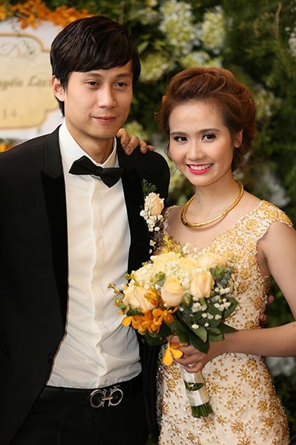 Huyền Lizze và ông xã thuở còn mặn nồng. Ảnh: FBNV.