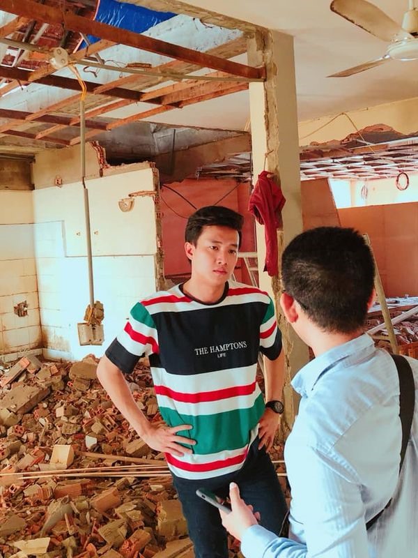 Quốc Trường tiếp tục với công việc kinh doanh. Ảnh: FBNV
