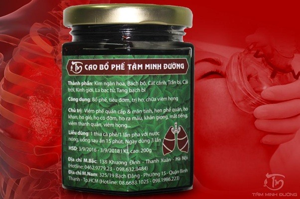 Chữa viêm phổi cấp tính dứt điểm tận gốc nhờ Cao Bổ Phế Tâm Minh Đường