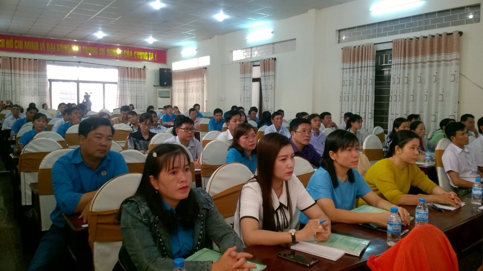 Hơn 90 học viên tham gia lớp tập huấn bồi dưỡng nghiệp vụ. ảnh: Thành Nhân