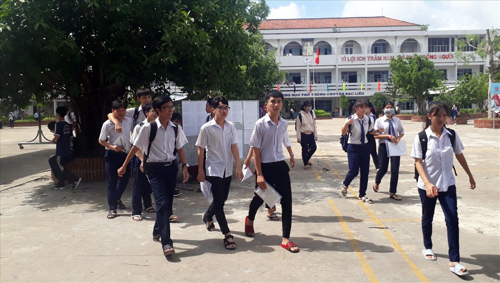 Kết thúc môn thi đầu tiên trong an toàn, trật tự (ảnh Nhật Hồ)
