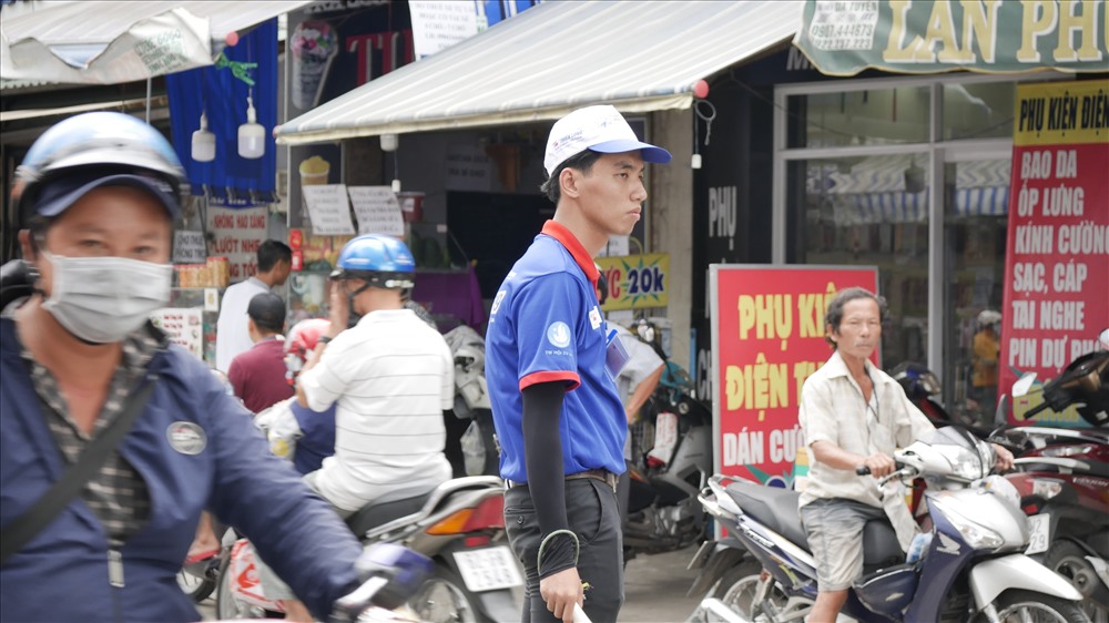 Đảm bảo giao thông. Ảnh: Anh Tú