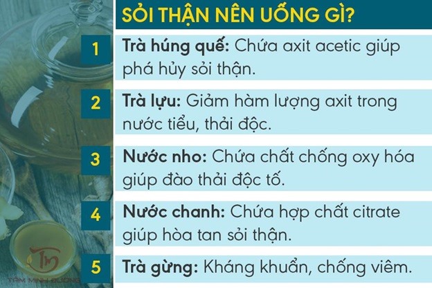 Những đồ uống mà người bị sỏi thận không nên sử dụng