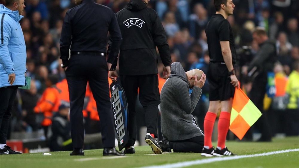 Nếu không có VAR, có lẽ Man City đã chơi trận chung kết Champions League với Liverpool. Ảnh: Getty.