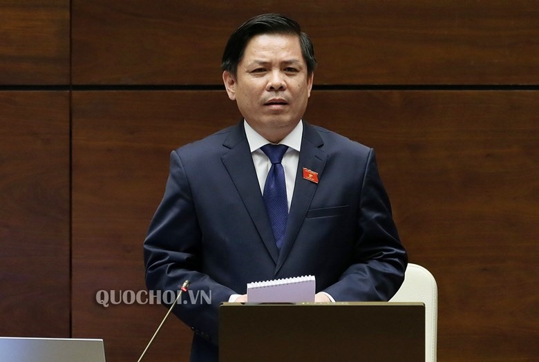 Bộ trưởng Bộ GTVT Nguyễn Văn Thể. Ảnh quochoi.vn