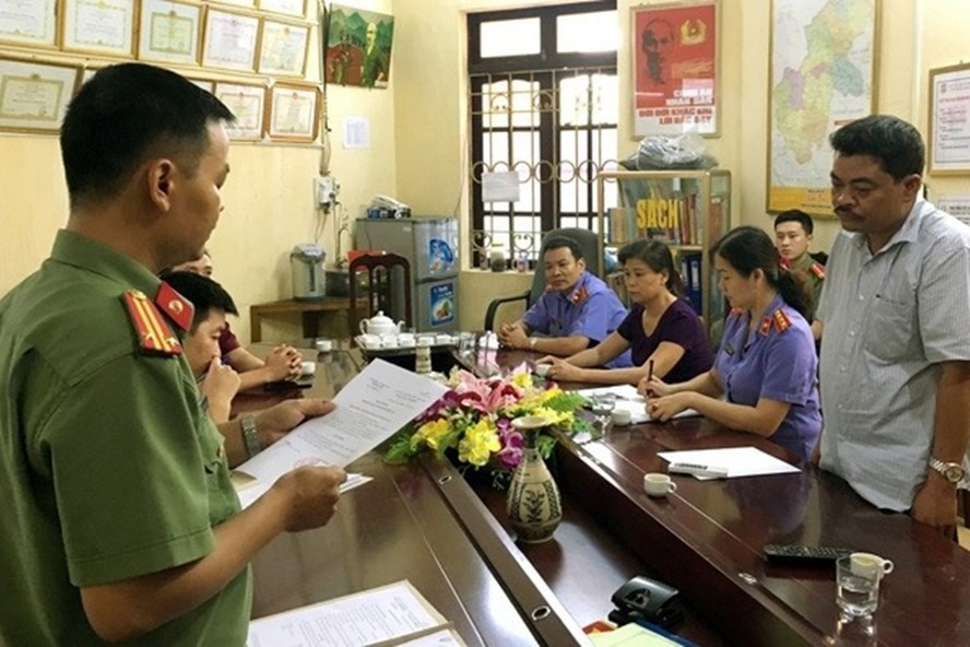 Đã có 5 đối tượng bị khởi tố trong vụ án gian lận thi cử tại Hà Giang. Ảnh CA Hà Giang.