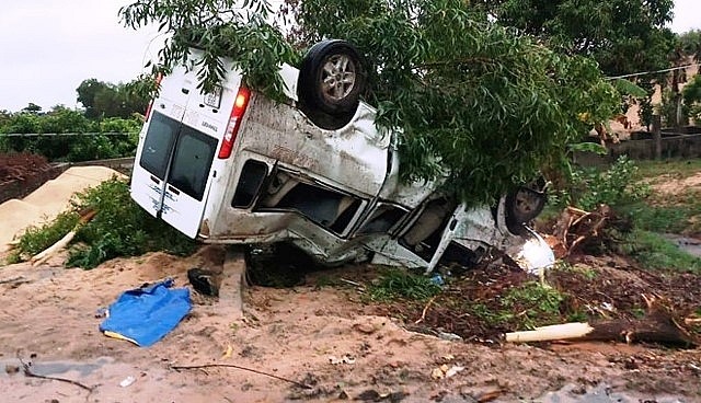 Hiện trường vụ tai nạn. Ảnh: Tuấn Kiệt/KTĐT.