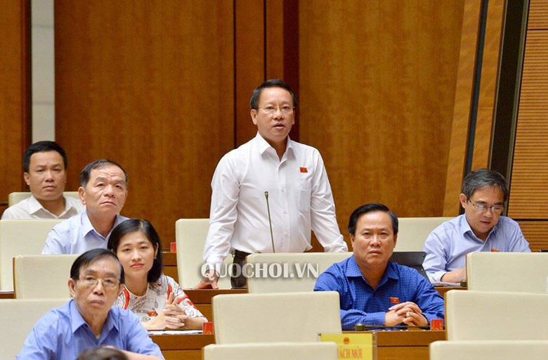 Đại biểu Thái Trường Giang (đoàn Cà Mau). Ảnh quochoi.vn