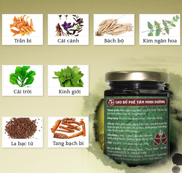 “Đánh bay” viêm phế quản phổi nhờ Cao Bổ Phế Tâm Minh Đường
