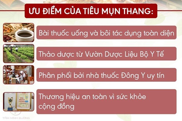 Ưu điểm của bài thuốc Tiêu Mụn Thang so với các sản phẩm khác