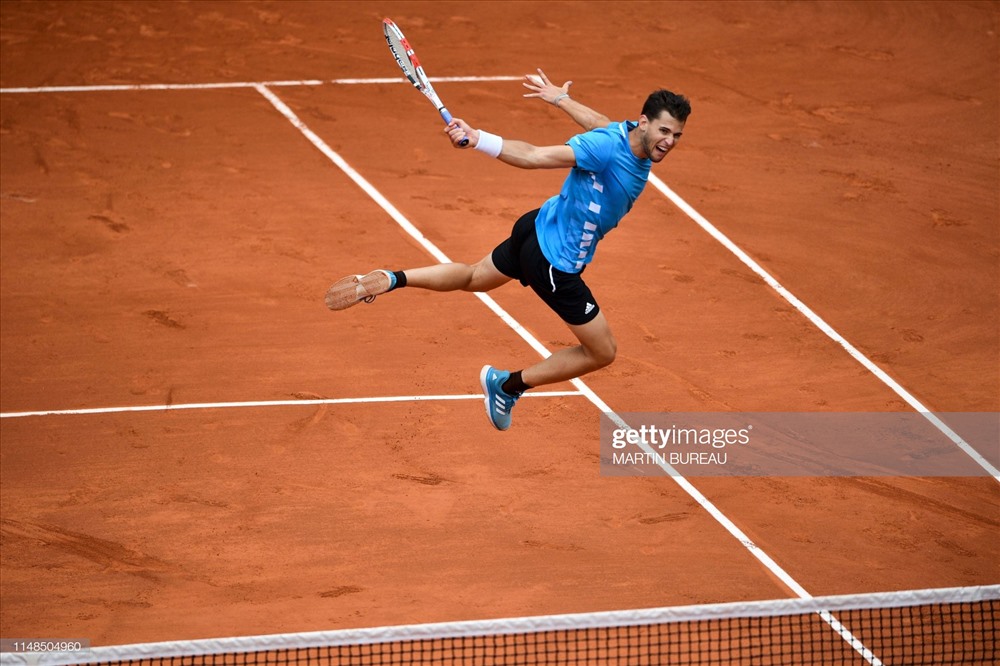 Thiem thể hiện phong độ cao khi tranh tài cùng Djokovic. Ảnh: Getty.