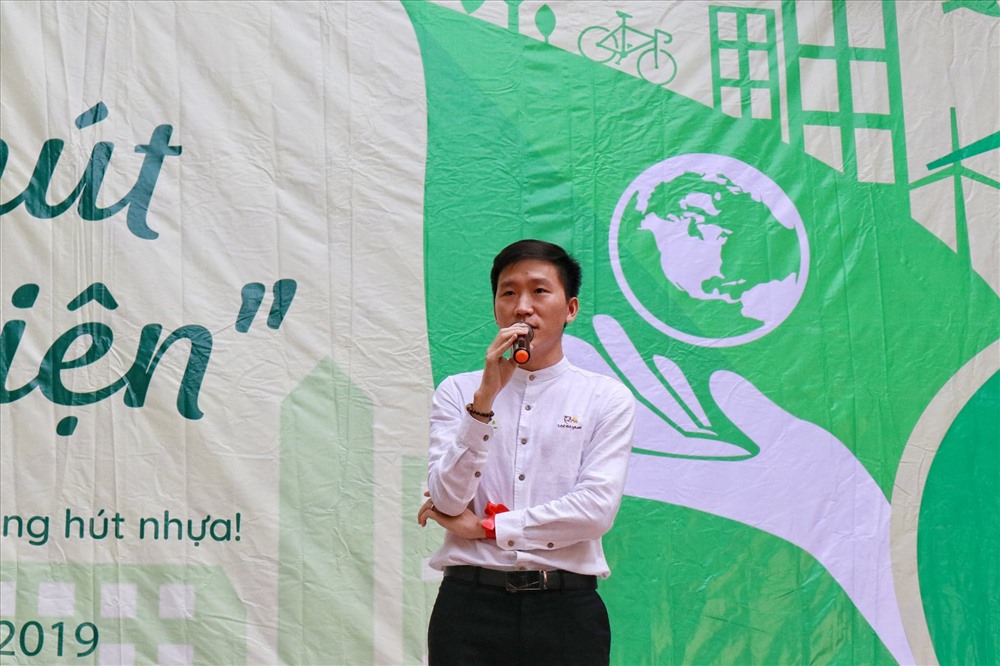 Anh Nguyễn Bá Doanh phát biểu tại chiến dịch.