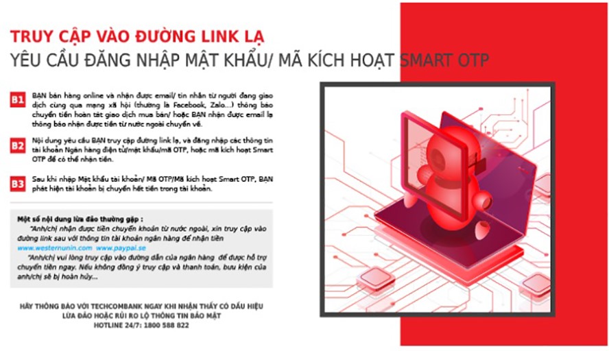 Cảnh báo trước các đường link lạ.