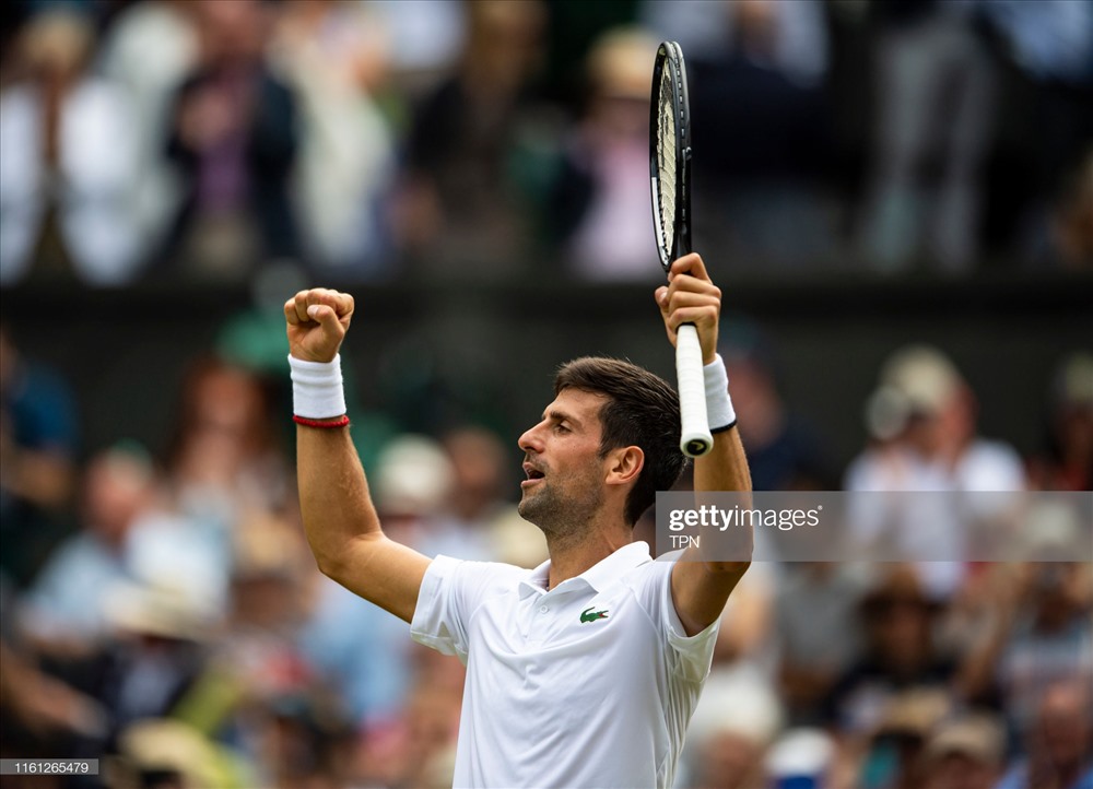 Djokovic dễ dàng hạ gục Goffin. Ảnh: Getty.