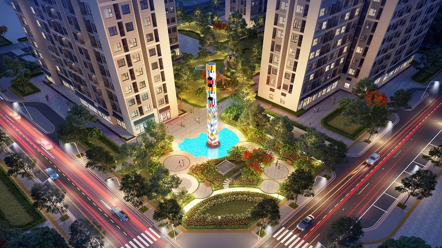 Ngọn hải đăng - biểu tượng và cũng là điểm nhấn của phân khu Sapphire 1.