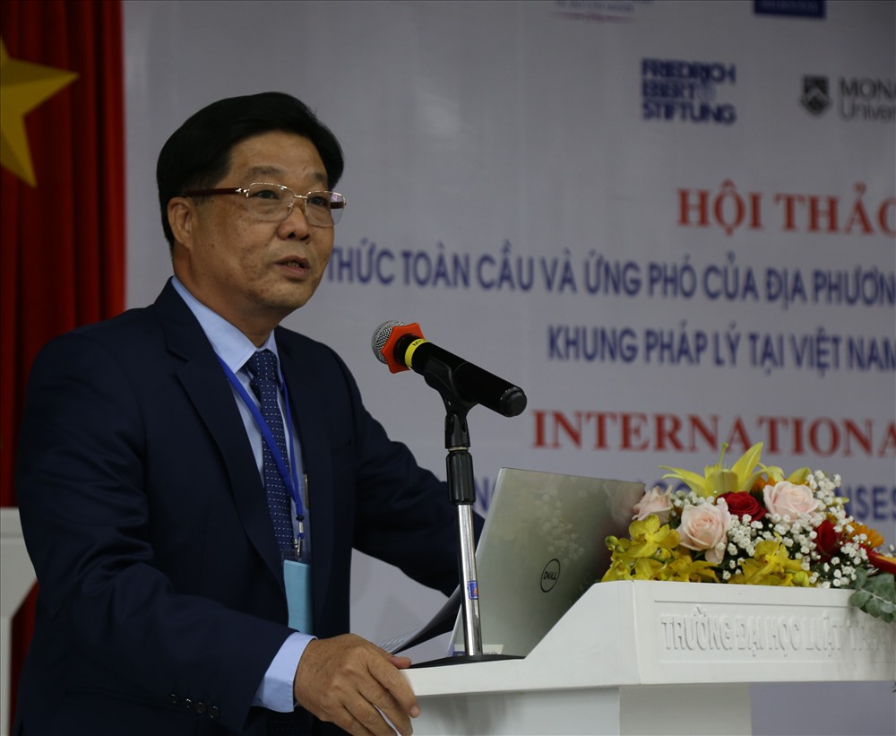 PGS.TS Trần Hoàng Hải phát biểu khai mạc hội thảo.