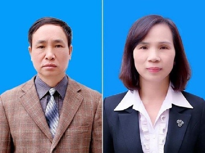 Ông Phạm Văn Khuông (trái) bị khởi tố. Ảnh: CAHG