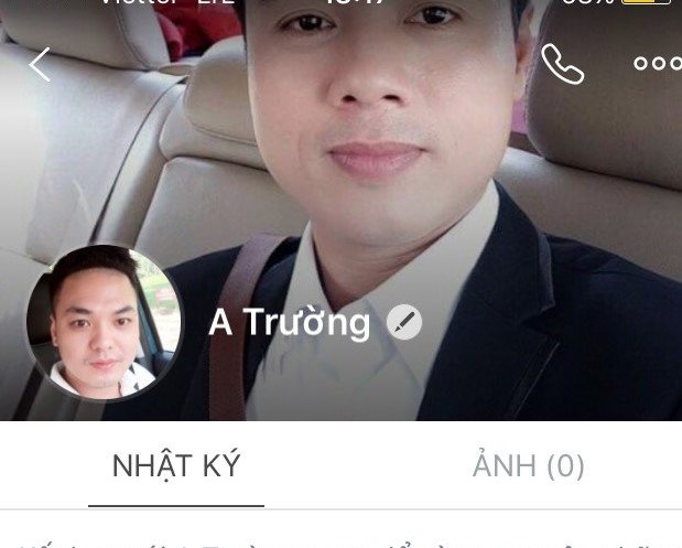Tài khoản Zalo mà lộc sử dụng để lừa đảo những người nhẹ dạ cả tin. Ảnh: P.V