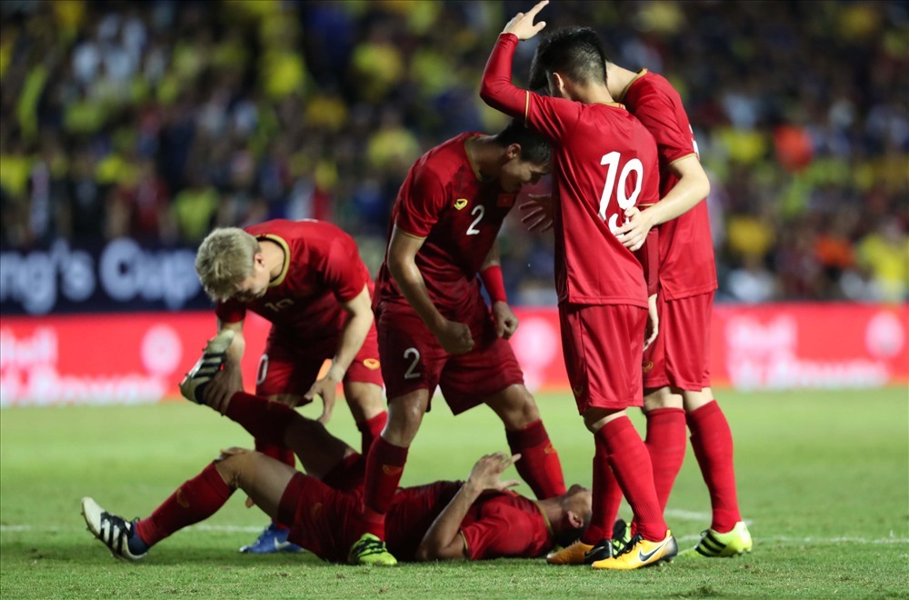 ĐT Việt Nam sẽ dự World Cup 2034 nếu Asean giành quyền đồng đăng cai. Ảnh: Đ.Đ