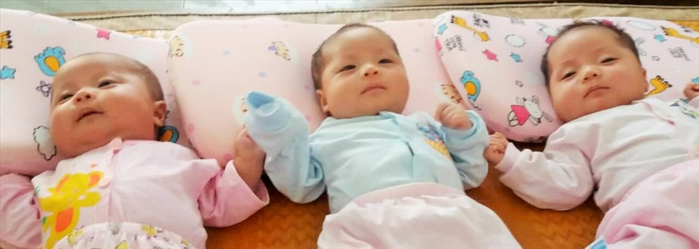 Hình ảnh 3 cô công chúa bụ bẫm, đáng yêu. Ảnh: Lam Quân