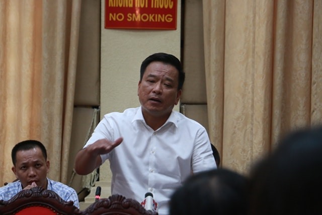 Ông Võ Tiến Hùng, Chủ tịch kiêm Tổng Giám đốc Công ty TNHH Thoát nước Hà Nội. Ảnh: Nguyễn Hà