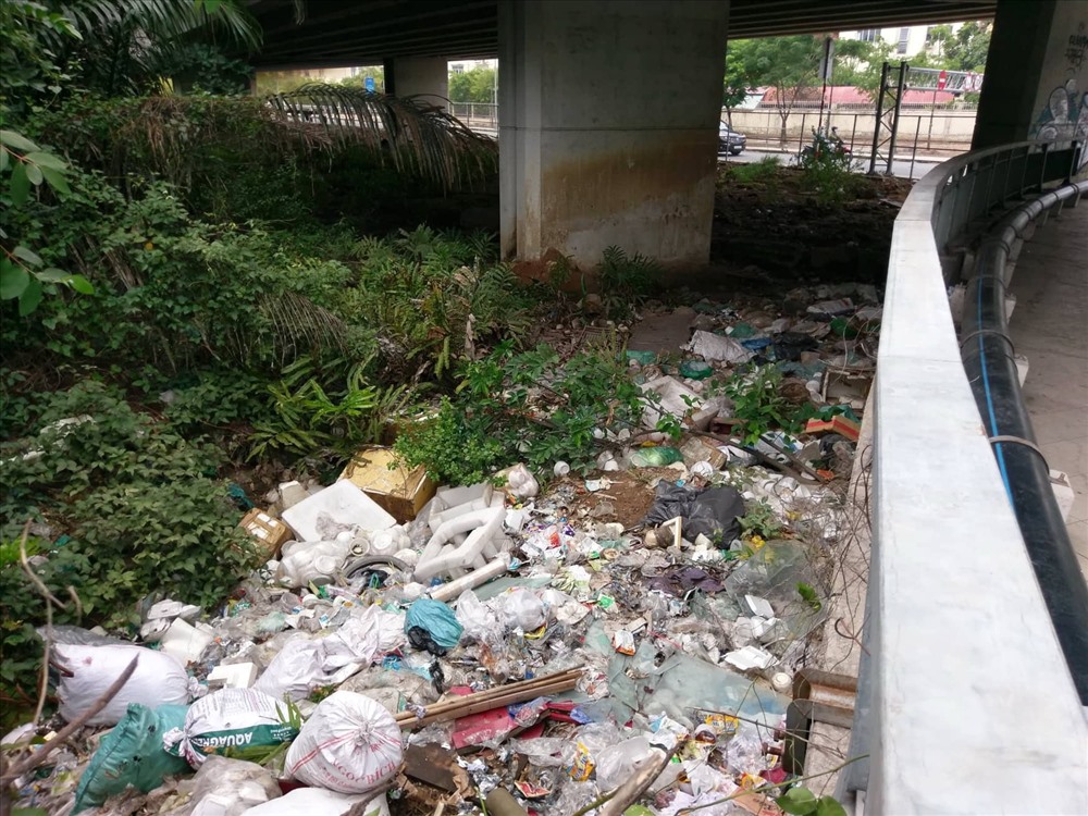 Người dân lo ngại các bãi rác tự phát này để lâu ngày sẽ ô nhiễm, phát sinh dịch bệnh. Ảnh: M.Q