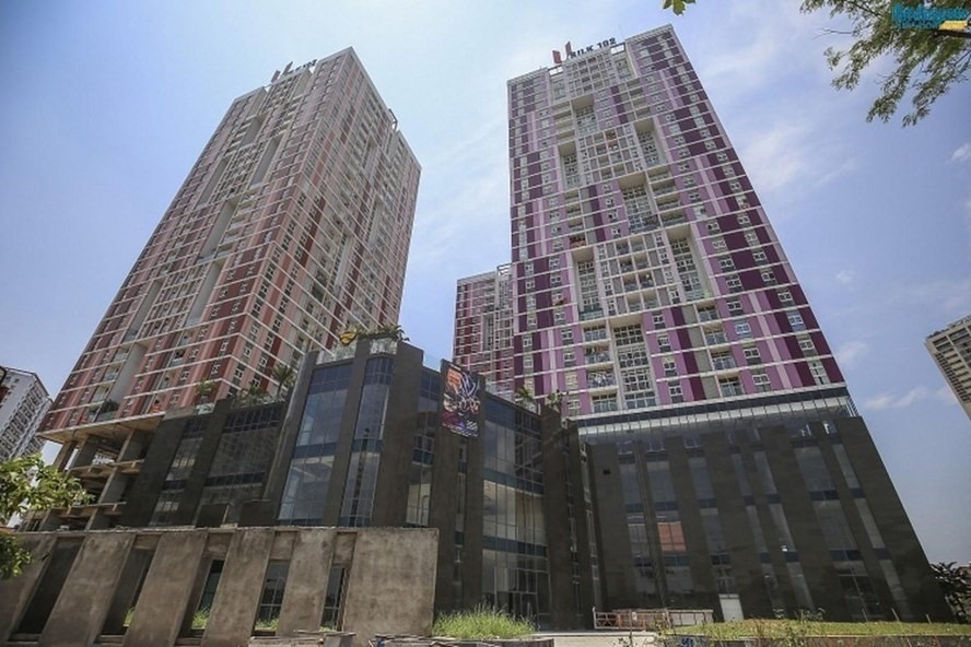 Dự án Usilk City (La Khê, quận Hà Đông) là một trong những công trình vi phạm phòng cháy chữa cháy. Ảnh: PV