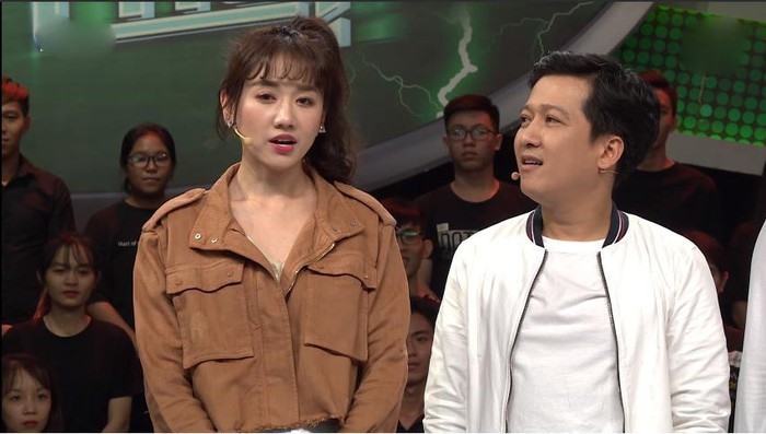 Hari Won thông báo tạm thời không dẫn “Nhanh như chớp“. Ảnh cắt từ clip