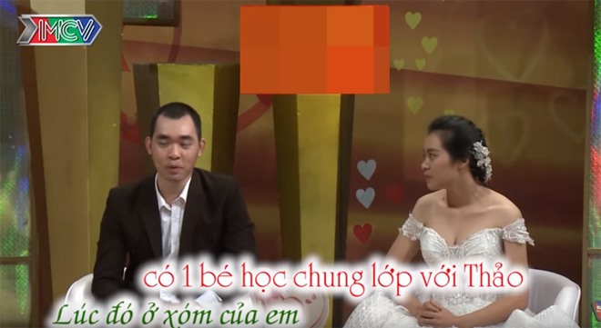 Cặp đôi Phú - Thảo. Ảnh cắt từ clip