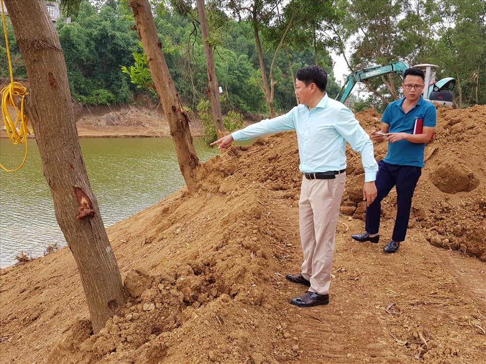 Hiện chủ đầu tư dự án này đã khắc phục được 350 m3, phần còn lại tổ công tác yêu cầu khắc phục xong trước ngày 5.7.