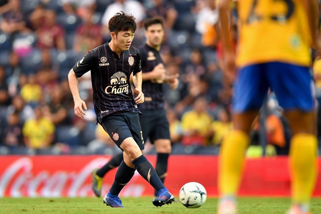 Xuân Trường khi còn thi đấu tại Buriram United (ảnh: Buriram FC).