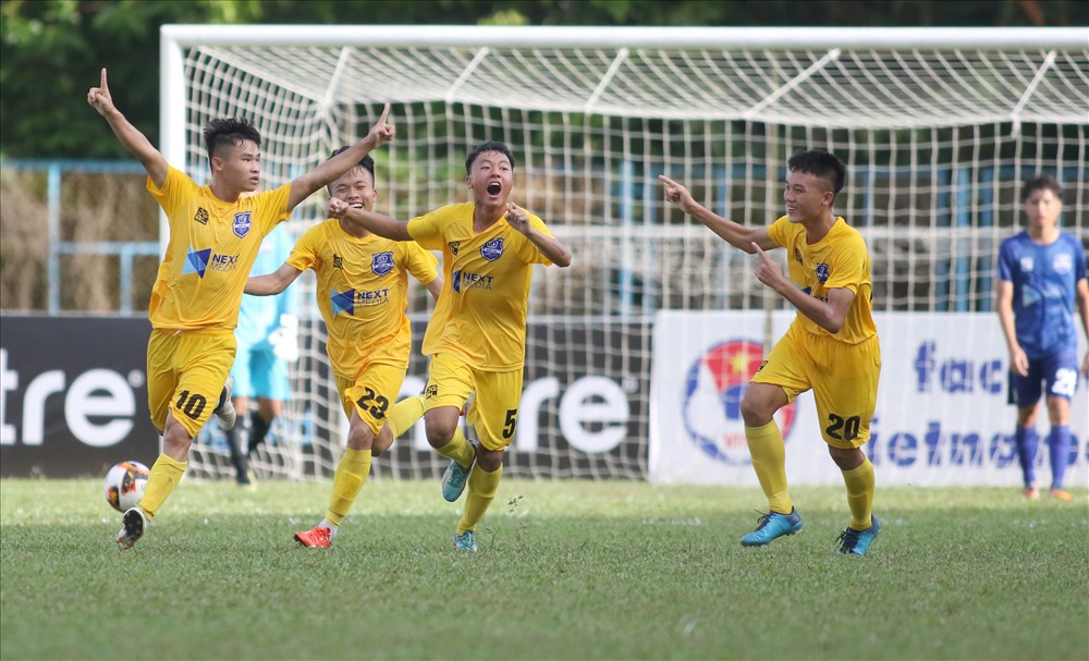 U17 Thanh Hóa đánh bại U17 PVF trong trận cầu có 2 thẻ đỏ được rút ra. Ảnh: Hữu Phạm