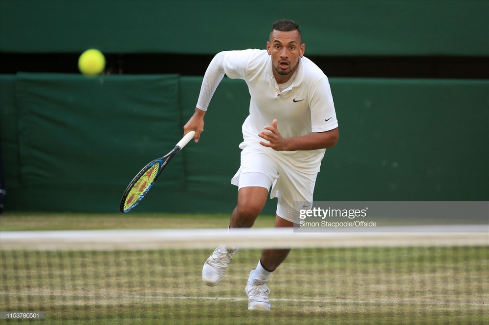 Kyrgios là tay vợt quái chiêu. Ảnh: Getty.
