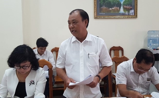 Ông Lê Tấn Hùng tại một cuộc họp (ảnh HV)