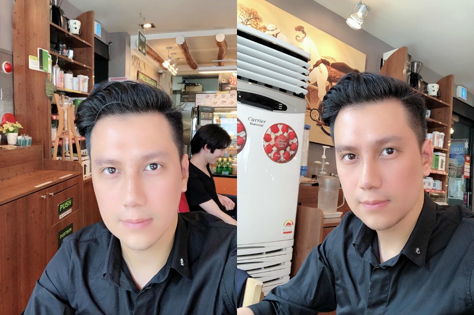 Gương mặt khác lạ của nam diễn viên Việt Anh. Ảnh: FBNV.