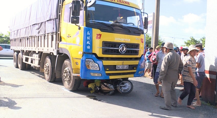 Hiện trường vụ tai nạn. Ảnh: P.V