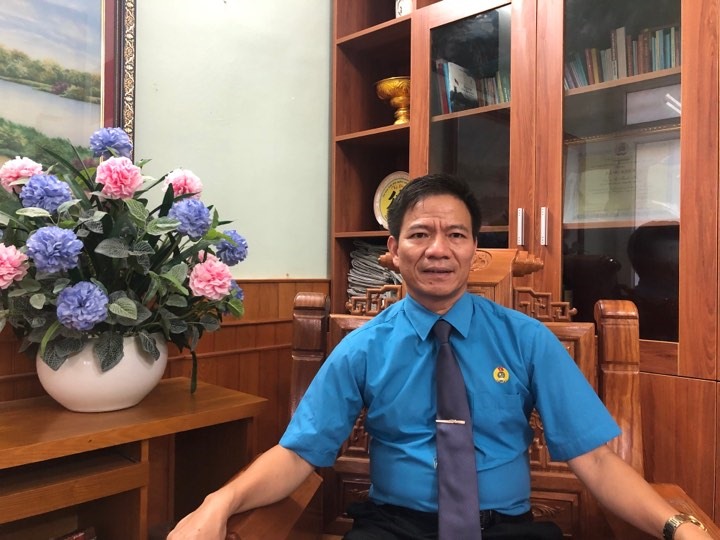 Ông Lê Thanh Hà - Uỷ viên Ban Chấp hành Tổng Liên đoàn Lao động Việt Nam, Chủ tịch LĐLĐ tỉnh Điện Biên. Ảnh: T.Nga