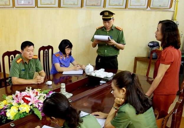 Bà Triệu Thị Chính bị khởi tố. Ảnh: BCA