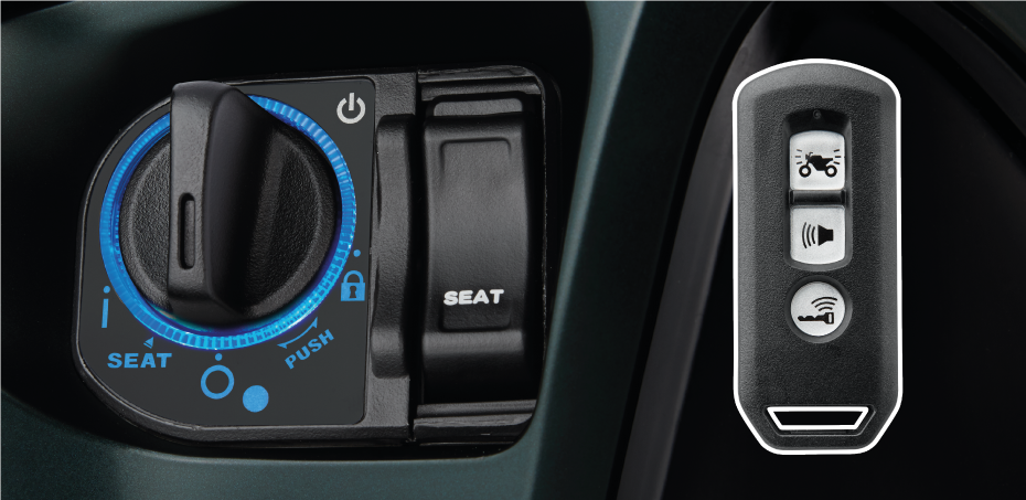 Khóa thông minh Smartkey được gắn khá nhiều trên xe máy hiện nay. Ảnh minh họa