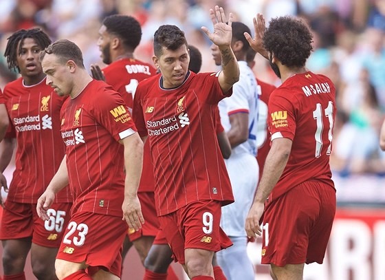 Phải đến khi Salah và Firmino trở lại, Liverpool mới hạ nổi Lyon. Ảnh: Getty.