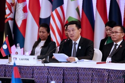 Bộ trưởng Ngoại giao Lào Saleumxay Kommasith. Ảnh: asean2019.go.th.